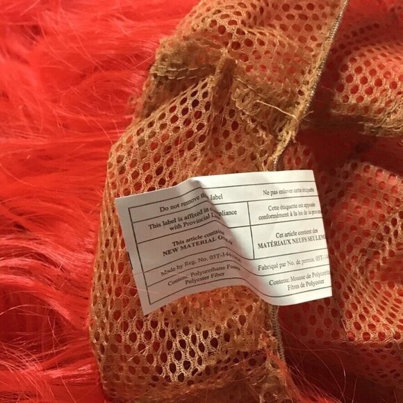 Wig Neon Red Long Bangs Theater Ariel Mermaid Cosplay Dress-up Halloween Costume - Picture 10 of 11